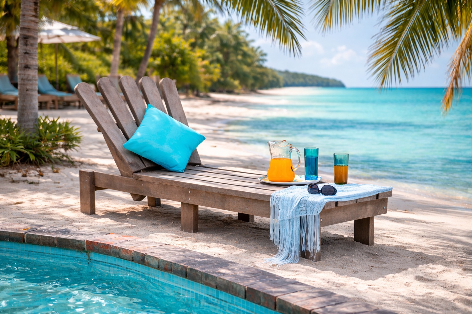 Wave Deck Lounger | Pool Lounger