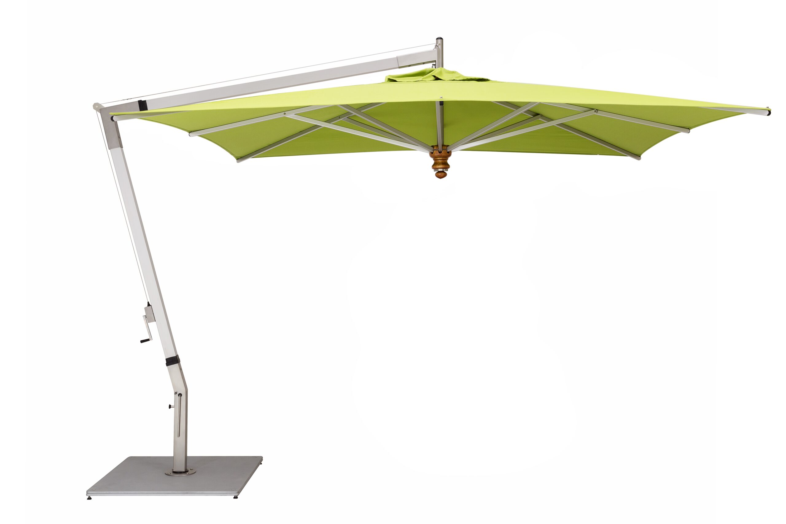 Cantilever Pendulum premium offset outdoor parasol by EcoCraft Outdoor Shade Solutions.