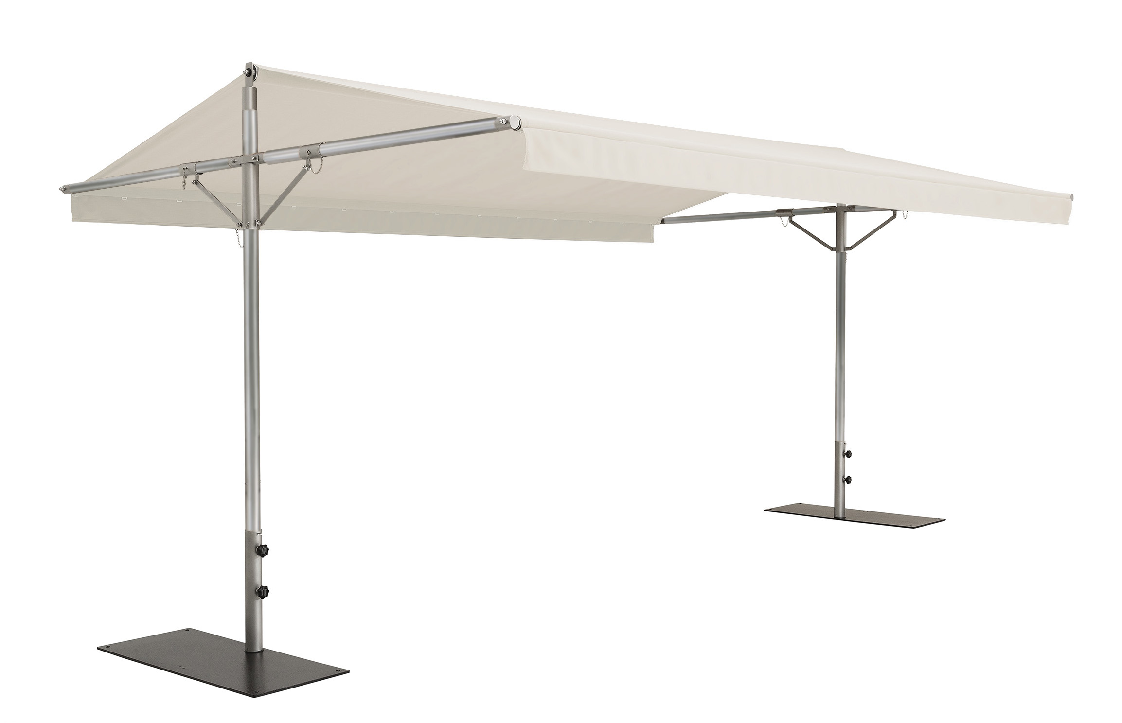 Dual Post Papillion premium architectural shade system by EcoCraft Outdoor Shade Solutions